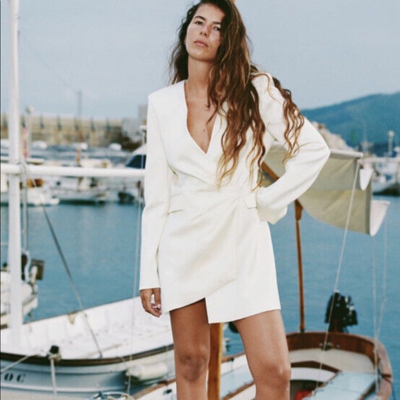 Zara Draped Blazer Dress - Picture 8 of 16